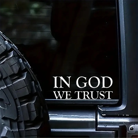 🇺🇸🕊”In God We Trust” Self Adhesive Spiritual Christian Vinyl Decal! - Picture 2 of 9